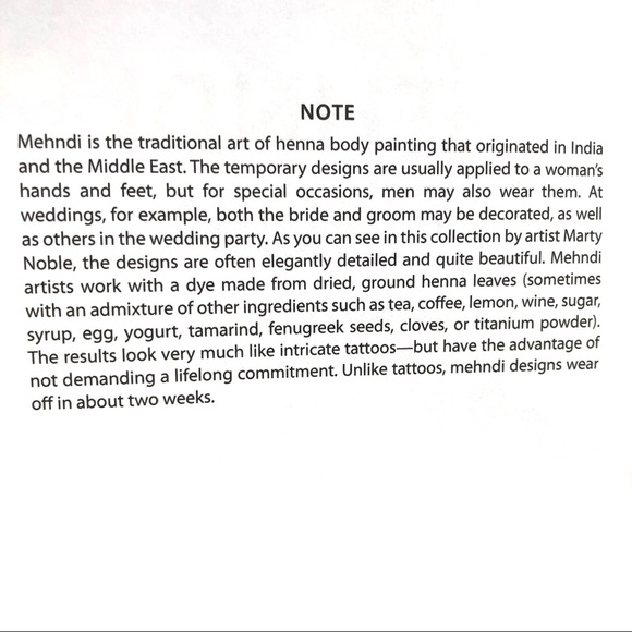 MEHNDI DESIGNS COLOURING BOOK like new - Picture 2 of 11